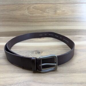 Fossil Mens Belt Size 42 Dark Brown Leather